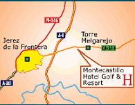 Barcelo Montecastillo Golf Hotel Travel Map